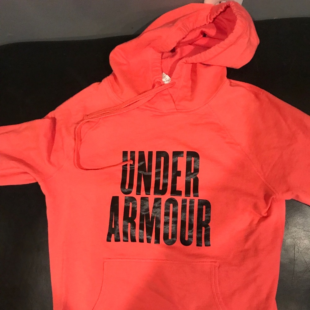 Under Armor thin sweatshirt. Coral